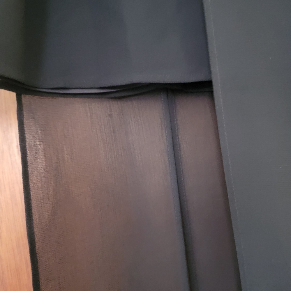 Black Women's Layered Sheer Panel Skirt - Picture 2 of 8